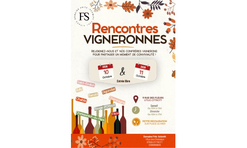 Rencontres vigneronnes - Ottrott 2026